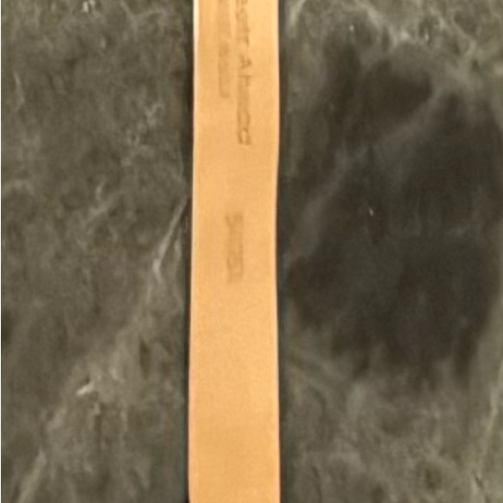 Vintage Streets Ahead Hair-on-hide White and Silver Leather Belt RARE - Picture 9 of 10